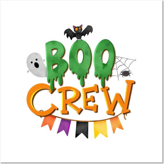 Boo crew cute Halloween Wall Art by PrintAmor